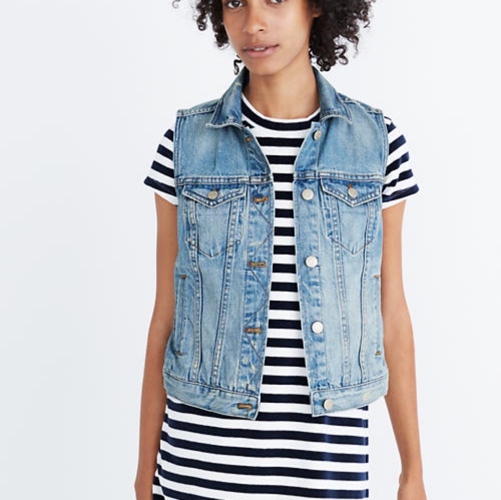 COPY - Madewell Jean Jacket Vest